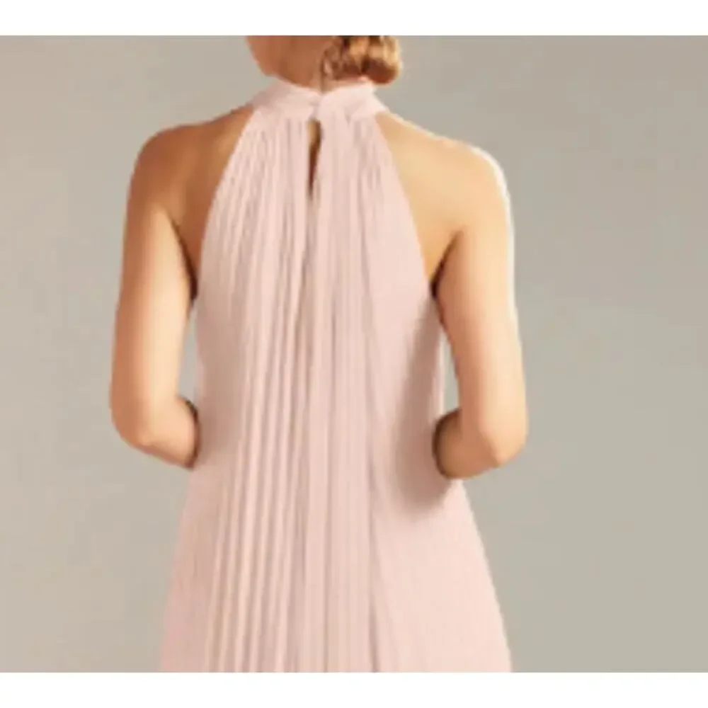 AW BRIDAL 4 S pearl pink Louise chiffon bridesmaid formal maxi dress NEW B143 - Picture 4 of 5